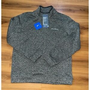 Mens NWT Eddie Bauer Radiator Fleece Snap-Front Pullover Sweater Jacket